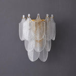 Piemonte Plug-in Wall Sconce — Textured Glass & Antique Brass
