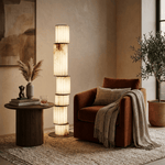 Pillar Alabaster Floor Lamp — Sculptural Glowing Stone Column for Modern Interiors