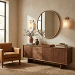 Pillar Alabaster Wall Sconce – Natural Stone, Brushed Gold Accent