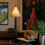 Pinecone Wooden Floor Lamp – Handcrafted Natural Illumination