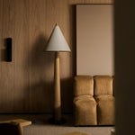 Pinecone Wooden Floor Lamp – Handcrafted Natural Illumination