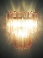 Pink Murano Glass Wall Sconces