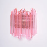 Pink Palermo Glass Wall Sconce – Hand-Blown Murano Style Blush Wall Light