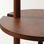Pinnacle Floor Lamp with Walnut Stand and Cement Base