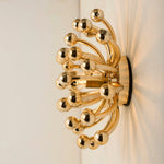 Pistillino Brass Wall Sconce – Modern Gold Orb Lighting Fixture