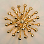 Pistillino Brass Wall Sconce – Modern Gold Orb Lighting Fixture