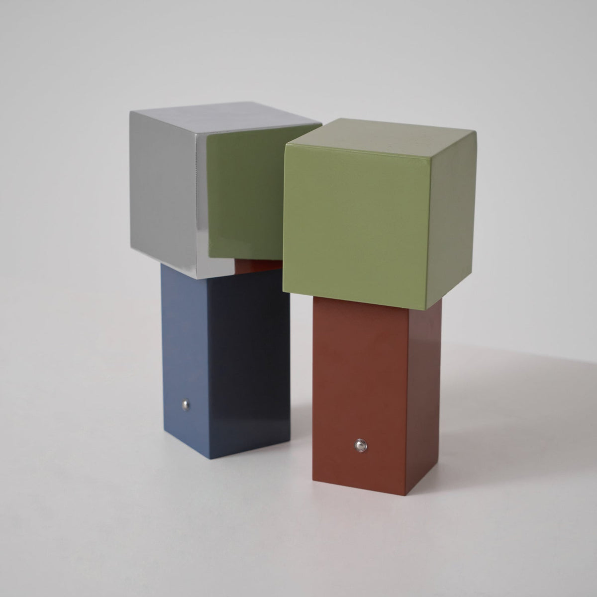 Cubic Accent Portable Table Lamp – Modern Minimalist Rechargeable LED Light
