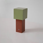 Cubic Accent Portable Table Lamp – Modern Minimalist Rechargeable LED Light