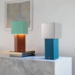 Cubic Accent Portable Table Lamp – Modern Minimalist Rechargeable LED Light