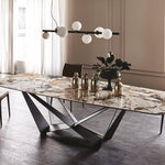 Planeta Linear Pendant Light in Brass and Glass for Kitchen Island and Dining Room