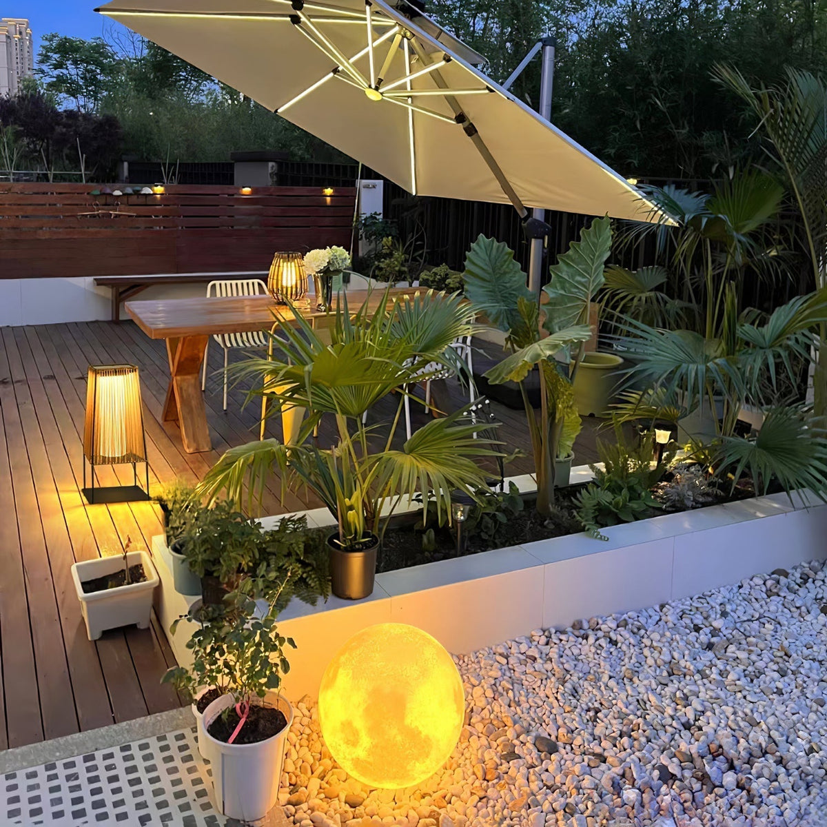 Plastic Rattaplastic Rattan Outdoor Post Light With Solar Panel