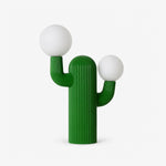 Playline Cactus Sculptural Table Lamp with Frosted Glass Globes