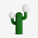 Playline Cactus Sculptural Table Lamp with Frosted Glass Globes