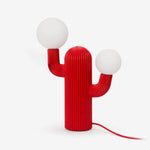 Playline Cactus Sculptural Table Lamp with Frosted Glass Globes