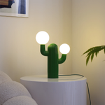 Playline Cactus Sculptural Table Lamp with Frosted Glass Globes