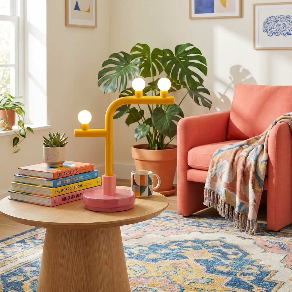 Playline Orb Table Lamp – Sculptural Pop-Art LED Accent Light