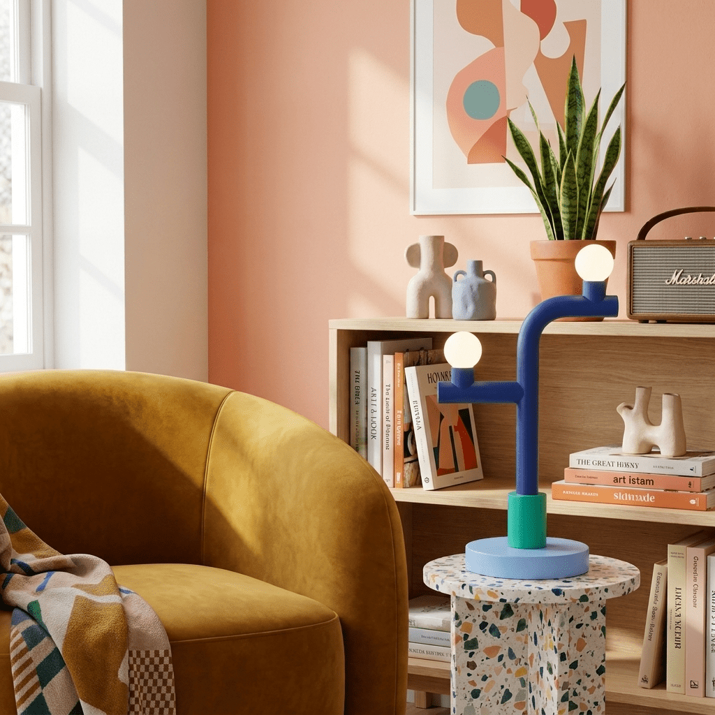 Playline Orb Table Lamp – Sculptural Pop-Art LED Accent Light