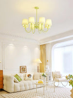 pleated-fabric-matcha-chandelier