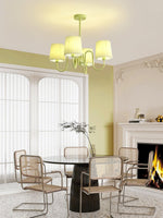pleated-fabric-matcha-chandelier