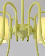 pleated-fabric-matcha-chandelier