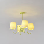 pleated-fabric-matcha-chandelier