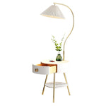 Pleated Nightstand Floor Light