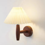 Pleated Wood Wall Light