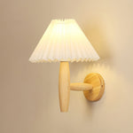Pleated Wood Wall Light