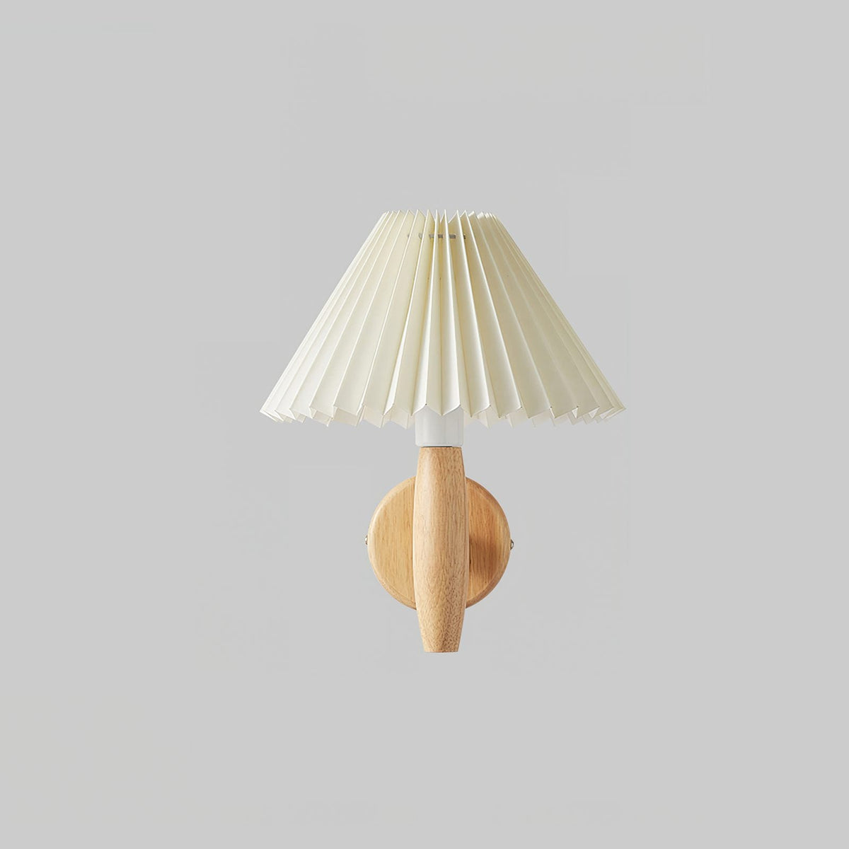 Pleated Wood Wall Light