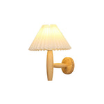 Pleated Wood Wall Light