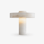 Plinth Natural Alabaster Table Lamp – Sculptural Ambient Lighting