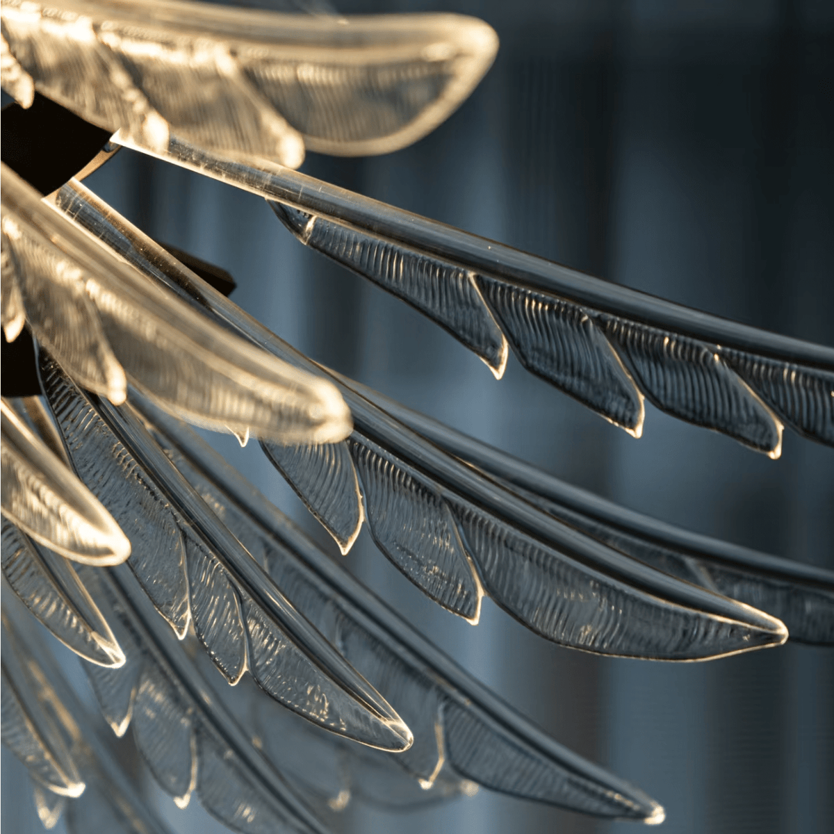 Plumage Ascent Crystal Chandelier for Modern Interiors