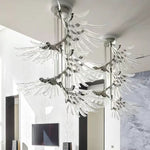 Plumage Ascent Crystal Chandelier for Modern Interiors