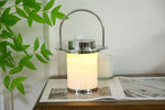 Pod Portable Alabaster Table Lamp with Rechargeable LED