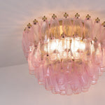 Poliedri Pink Ceiling Light