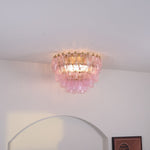 Poliedri Pink Ceiling Light