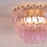 Poliedri Pink Ceiling Light