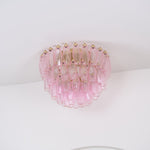 Poliedri Pink Ceiling Light