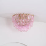 Poliedri Pink Ceiling Light
