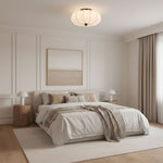 Pompeluna Silk Flush Mount Ceiling Light – Modern Minimalist LED Fixture