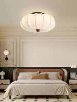 Pompeluna Silk Flush Mount Ceiling Light – Modern Minimalist LED Fixture