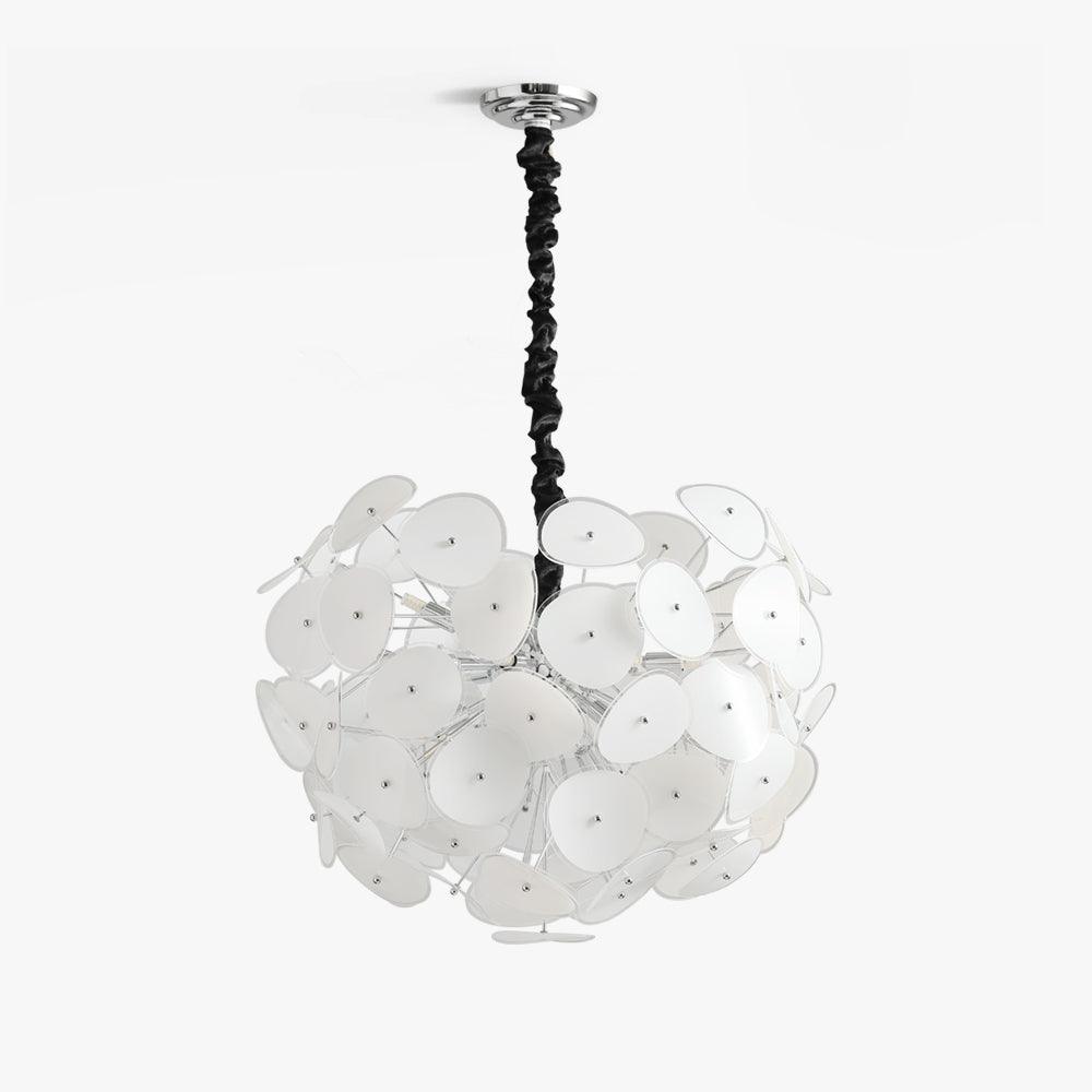 Poppy Glass Globe Chandelier – Modern Chrome & Clear Glass Pendant Light