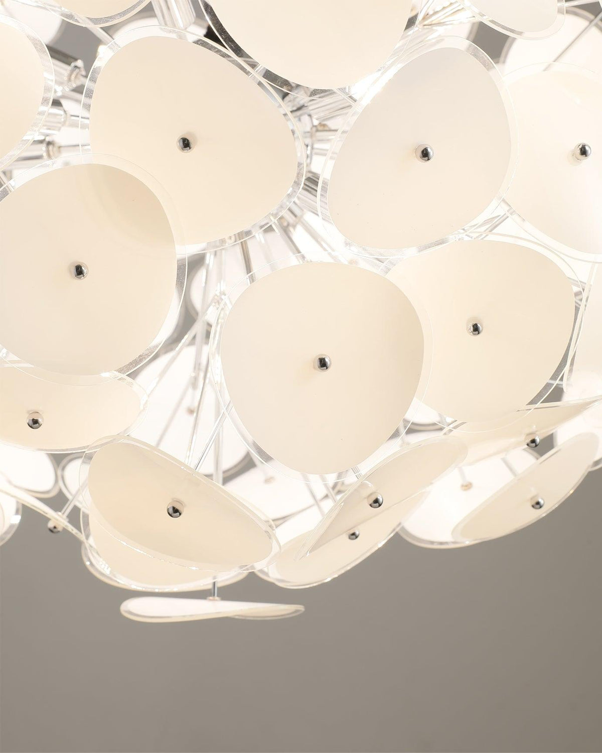 Poppy Glass Globe Chandelier – Modern Chrome & Clear Glass Pendant Light