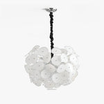 Poppy Glass Globe Chandelier – Modern Chrome & Clear Glass Pendant Light