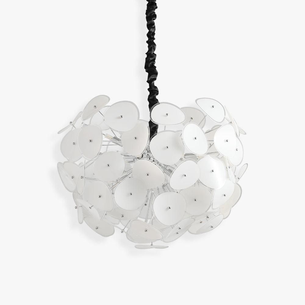 Poppy Glass Globe Chandelier – Modern Chrome & Clear Glass Pendant Light