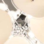 Poppy Glass Globe Chandelier – Modern Chrome & Clear Glass Pendant Light