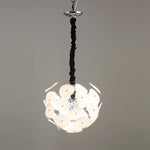Poppy Glass Globe Chandelier – Modern Chrome & Clear Glass Pendant Light