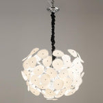 Poppy Glass Globe Chandelier – Modern Chrome & Clear Glass Pendant Light