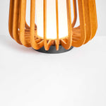 Vakker Portable LED Lantern in Teak and Metal for Outdoor Living