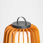Vakker Portable LED Lantern in Teak and Metal for Outdoor Living